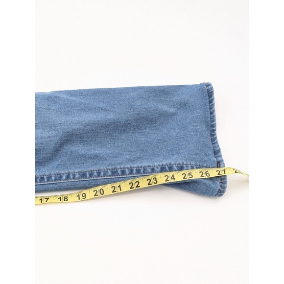 7 Seven For All Mankind Tummyless High Rise Slim Boot Light Wash Jeans Size 12 - Picture 7 of 9